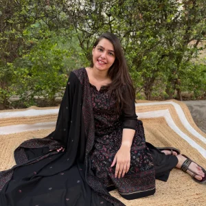 Black beautiful kurti set